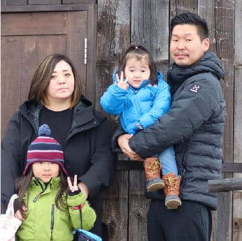 高杉さんご一家の写真 